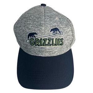 Melonwear Grizzlies Baseball Hat Cap Gray/Navy Blue Embroidered